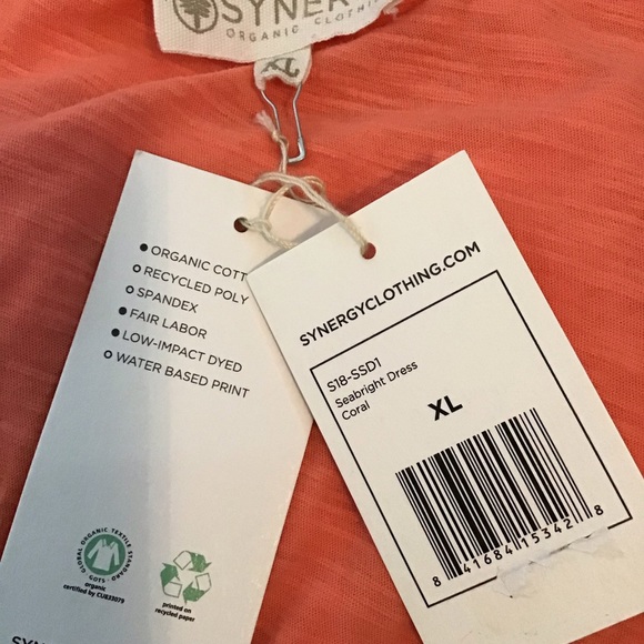 Synergy Organic Clothing Seabright Coral Dress - Picture 6 of 13